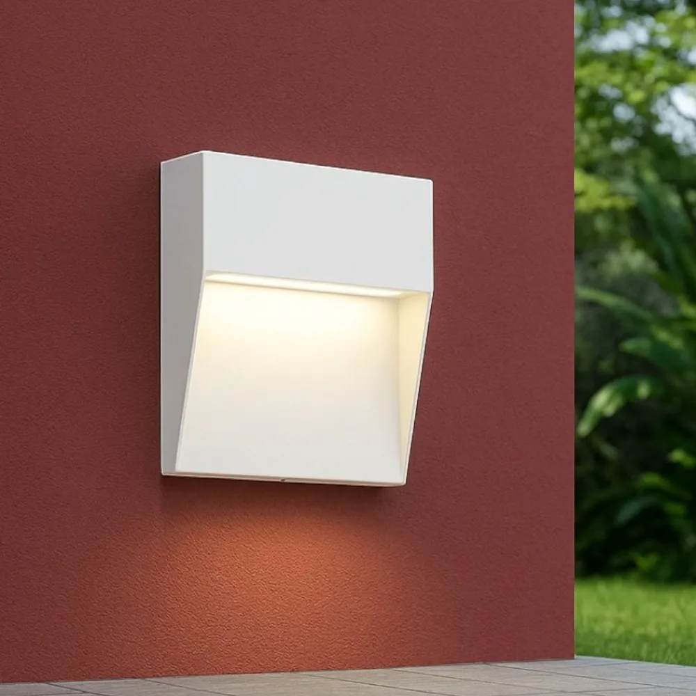 Segnapasso Led-Maytoni mane segnapasso da esterno bianco moderno led 3000k ip54