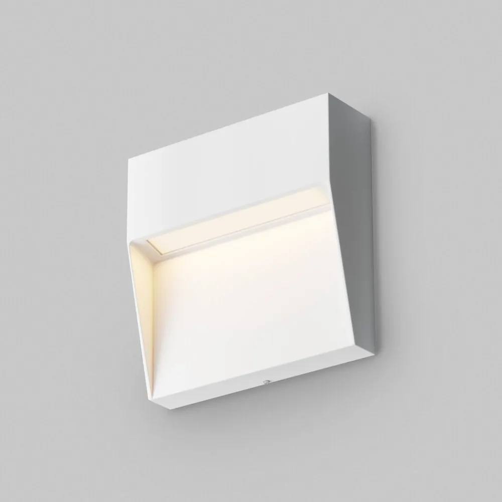 Segnapasso Led-Maytoni mane segnapasso da esterno bianco moderno led 3000k ip54
