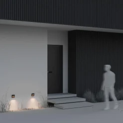 Segnapasso Led-Maytoni mane segnapasso da esterno quadrato led 3000k ip54
