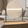 Lampade Da Tavolo-Maytoni mangata lampada da tavolo per soggiorno vetro cromo led 7w 3000k dimmerabile