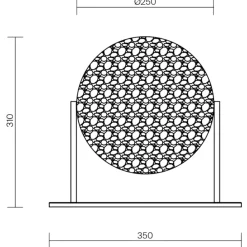 Lampade Da Tavolo-Maytoni mangata lampada da tavolo per soggiorno vetro cromo led 7w 3000k dimmerabile