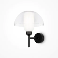 Applique Da Parete-Maytoni memory applique da parete design moderno paralume trasparente