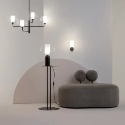 Applique Da Parete-Maytoni memory applique da parete design moderno paralume trasparente