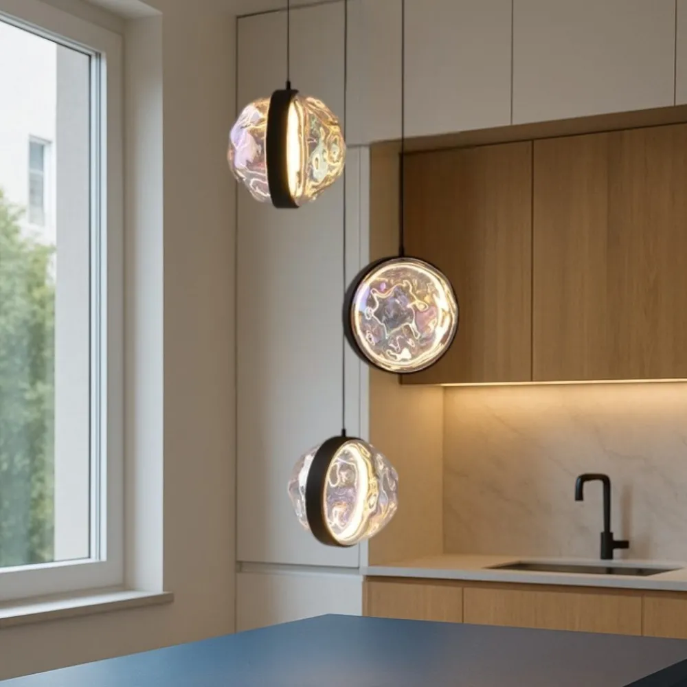 Lampadari Cucina-Maytoni misterio lampadario per cucina led 2700k 3 luci