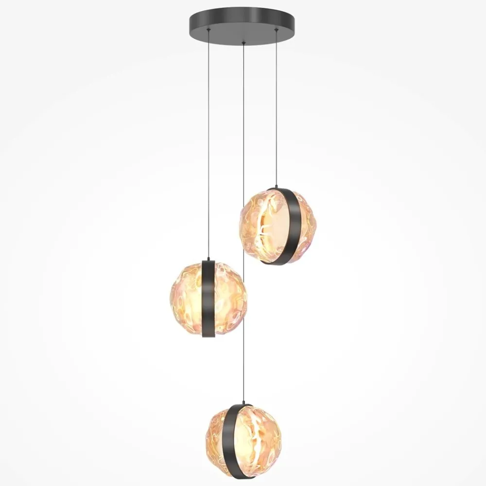 Lampadari Cucina-Maytoni misterio lampadario per cucina led 2700k 3 luci