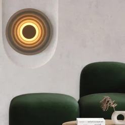 Applique Da Parete-Maytoni nami applique da parete led 6w 2700k onde circolari