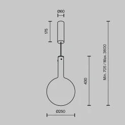 Lampade A Sospensione-Maytoni nebula lampada a sospensione bianca per cucina led 3000k