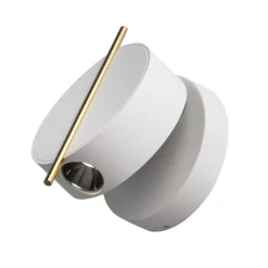 Applique Camera Da Letto-Maytoni nuance applique da comodino led 3w 3000k bianco tondo