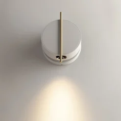 Applique Camera Da Letto-Maytoni nuance applique da comodino led 3w 3000k bianco tondo