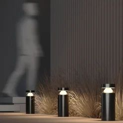 Lampioni Da Giardino-Maytoni olten lampione basso da giardino led 3000k ip65 nero