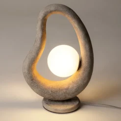 Lampade Da Tavolo-Maytoni opus lampada da tavolo effetto pietra