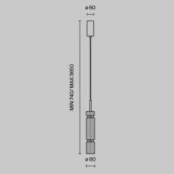 Lampade A Sospensione-Maytoni ordo lampada a sospensione per camera da letto led 3000k