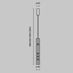 Lampade A Sospensione-Maytoni ordo lampada a sospensione in vetro lavorato led 3000k