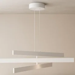 Lampadari Cucina-Maytoni origami lampadario da cucina led 46w 4000k bianco orientabile