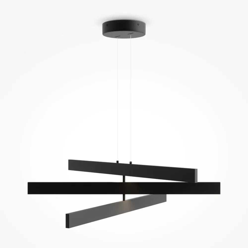 Lampadari Cucina-Maytoni origami lampadario led 46w 4000k da cucina orientabile