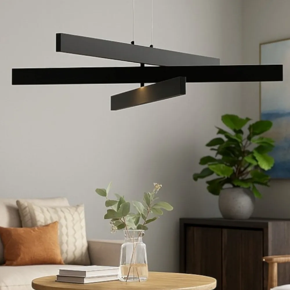 Lampadari Cucina-Maytoni origami lampadario led 46w 4000k da cucina orientabile