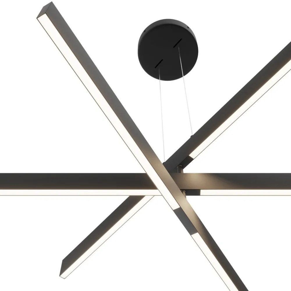 Lampadari Cucina-Maytoni origami lampadario led 46w 4000k da cucina orientabile