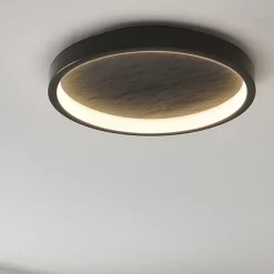 Plafoniere Moderne-Maytoni orign plafoniera tonda led 27w 3000k in pietra naturale