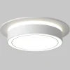 Faretti Da Incasso-Maytoni orlo faro da incasso bianco sporgente rotondo per controsoffitto gx53 led