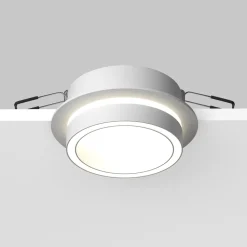 Faretti Da Incasso-Maytoni orlo faro da incasso bianco sporgente rotondo per controsoffitto gx53 led