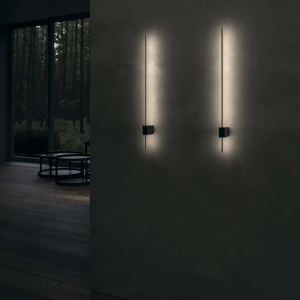 Applique Da Parete-Maytoni pars applique led 6w 3000k bacchetta nero oro moderna