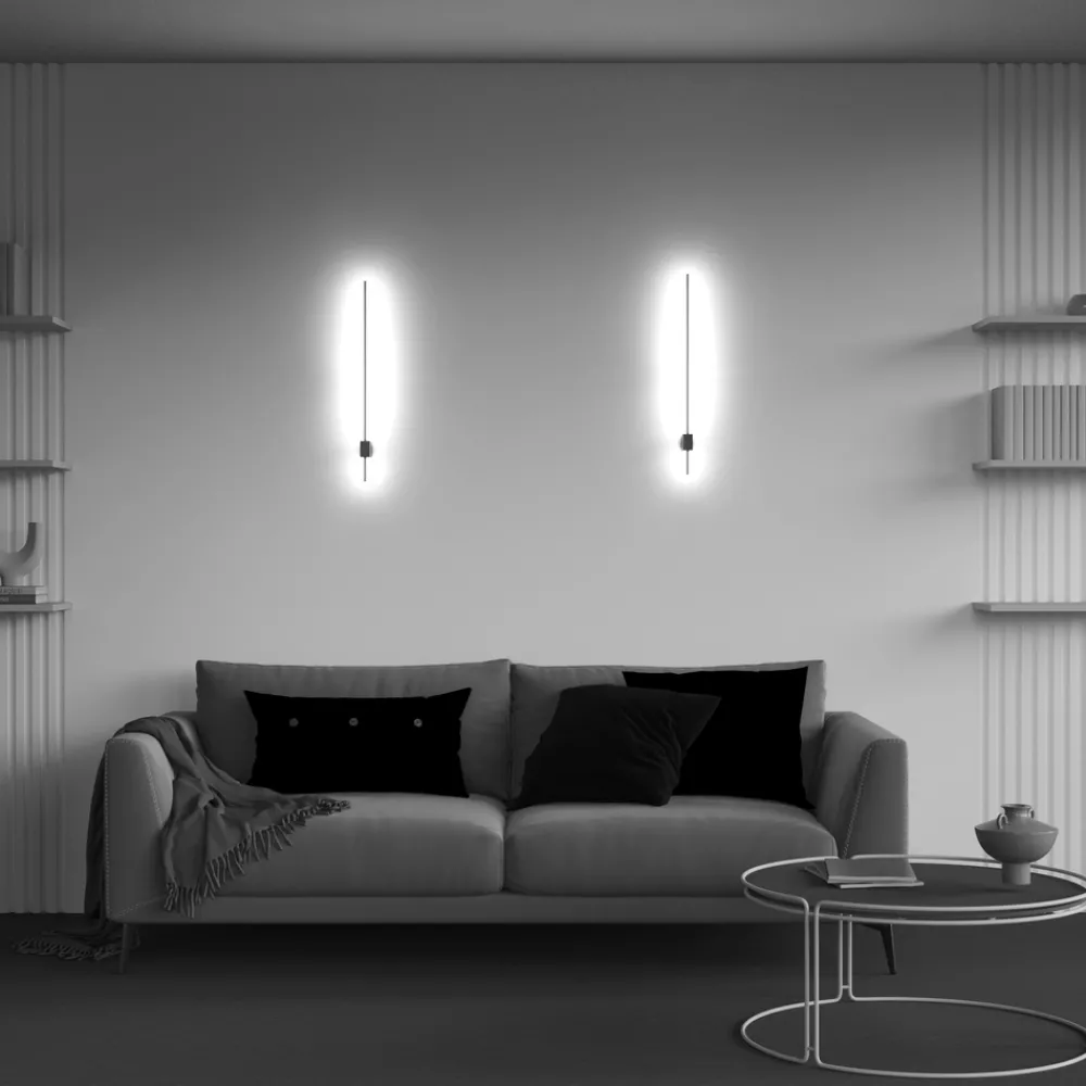 Applique Da Parete-Maytoni pars applique led 6w 3000k bacchetta nero oro moderna
