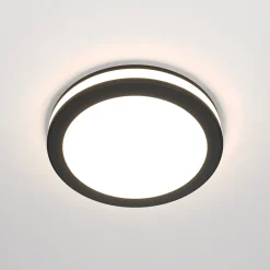 Faretti Da Incasso-Maytoni phanton faretto sporgente da incasso nero rotondo led 12w 3000k