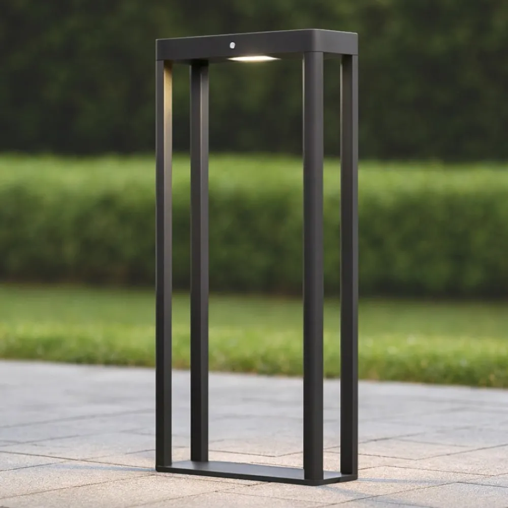 Lampade Da Esterno Giardino-Maytoni pir lampada da esterno rettangolare moderna led 3000k ip54