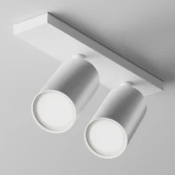 Plafoniere Moderne-Maytoni plafoniera da cucina fosus con faretti orientabili