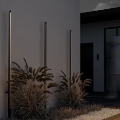 Lampioni Da Giardino-Maytoni pole lampione alto da giardino con picchetto led 3000k ip65