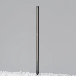 Lampioni Da Giardino-Maytoni pole lampione da esterno giardino con picchetto nero led 3000k ip65
