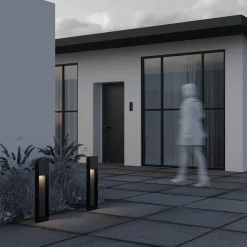 Lampioni Da Giardino-Maytoni porte lampione da esterno giardino led 3000k ip54 moderno