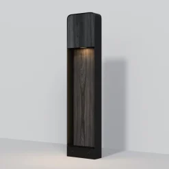 Lampioni Da Giardino-Maytoni porte lampione da giardino led 3000k ip54 effetto legno