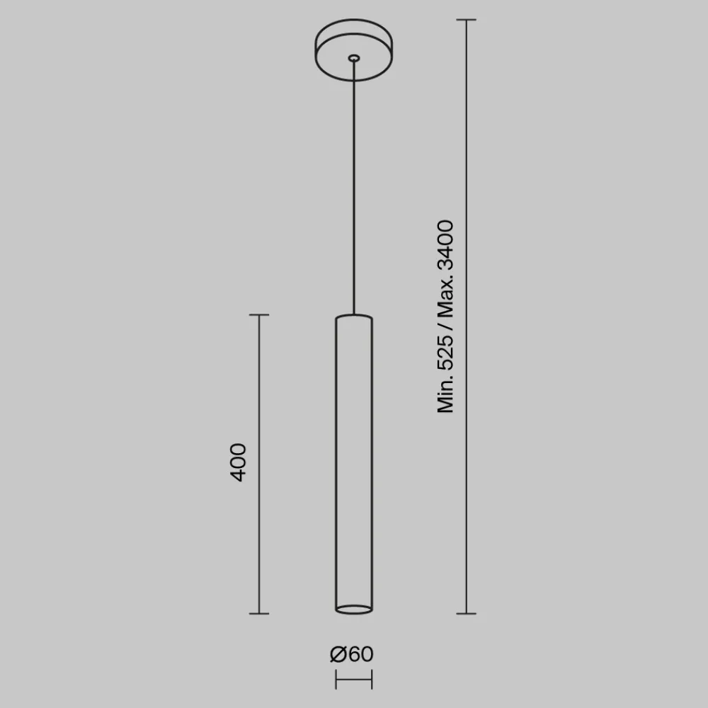 Lampade A Sospensione-Maytoni pro focus lampada a sospensione cilindro design minimal