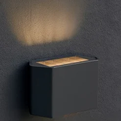 Applique Da Esterno-Maytoni pull applique da esterno led 3000k ip54 moderno nero