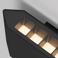 Applique Da Esterno-Maytoni pull applique da esterno led 3000k ip54 moderno nero