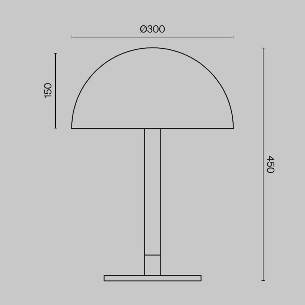 Lampade Da Tavolo-Maytoni ray lampada da tavolo led 8w 3000k design moderno