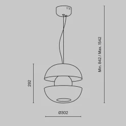 Lampade A Sospensione-Maytoni rebel lampada a sospensione led 6w 3000k tonda per cucina