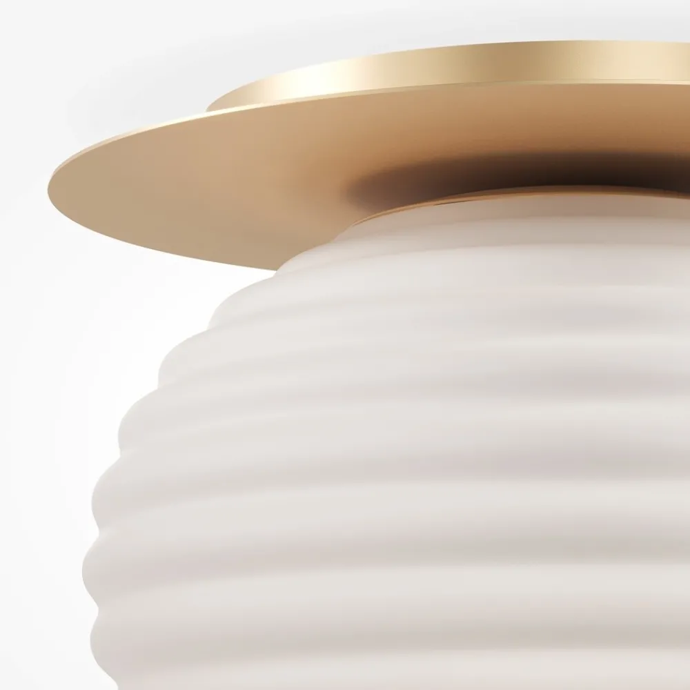 Plafoniere Moderne-Maytoni reels plafoniera moderna in vetro bianco