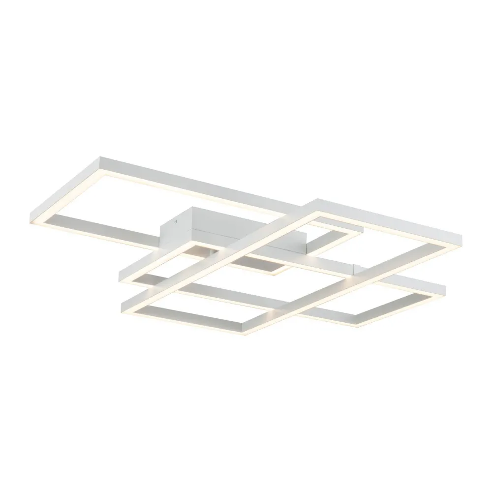 Plafoniere Moderne-Maytoni rida bianca plafoniera led 80w 3000k moderna per soggiorno