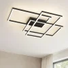 Plafoniere Moderne-Maytoni rida plafoniera led da 3000k a 4000k nero