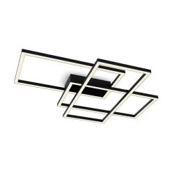 Plafoniere Moderne-Maytoni rida plafoniera led da 3000k a 4000k nero