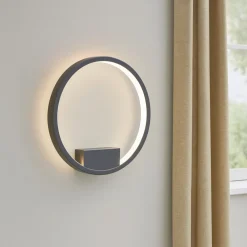 Applique Da Parete-Maytoni rim applique da parete led 25w 3000k tonda moderna