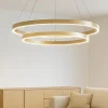 Lampadari Moderni-Maytoni rim lampadario moderno colore oro led 4000k orientabile
