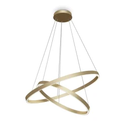 Lampadari Moderni-Maytoni rim lampadario moderno colore oro led 4000k orientabile