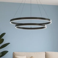 Lampadari Moderni-Maytoni rim lampadario moderno rotondo per salotto led 4000k