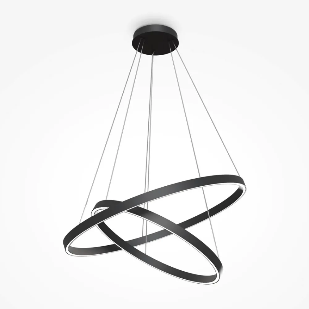 Lampadari Moderni-Maytoni rim lampadario moderno rotondo per salotto led 4000k