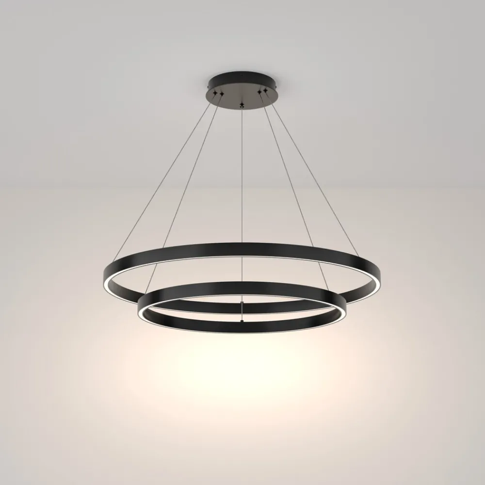 Lampadari Moderni-Maytoni rim lampadario moderno rotondo per salotto led 4000k