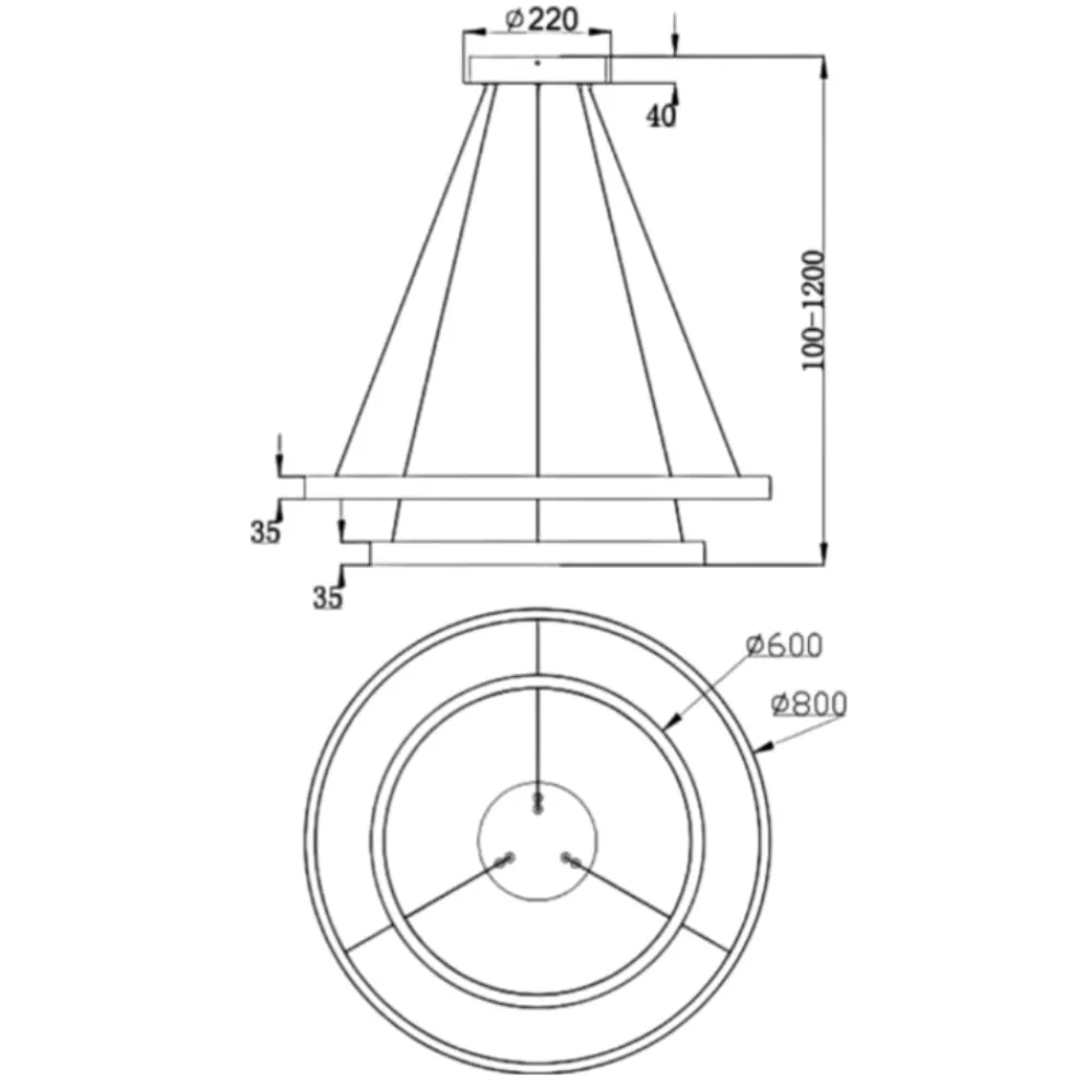 Lampadari Moderni-Maytoni rim lampadario moderno rotondo per salotto led 4000k