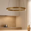 Lampadari Cucina-Maytoni rim lampadario per cucina moderna circolare led 3000k